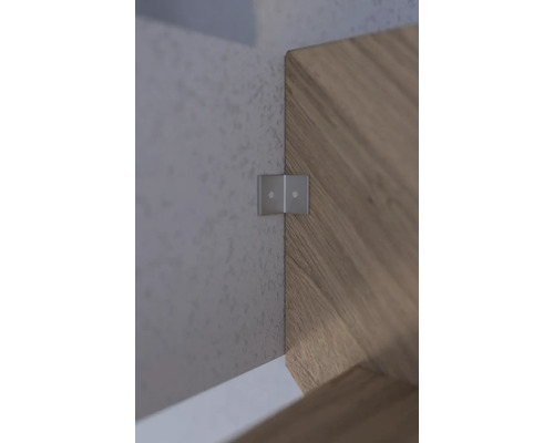 Detail rohového spoja s rohovým konektorom
