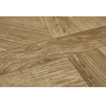 Detail vinylovej podlahy vo vzore rybej kosti