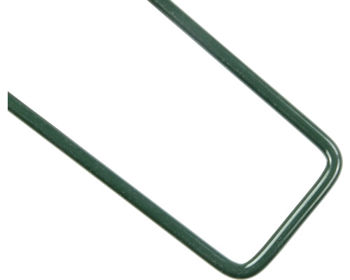 Detailný pohľad na roh zelenej rastlinnej podpory