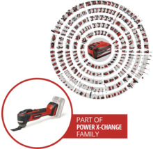 Rad Einhell Power X-Change s akumulátorovým multifunkčným náradím a prehľadom akumulátorového systému