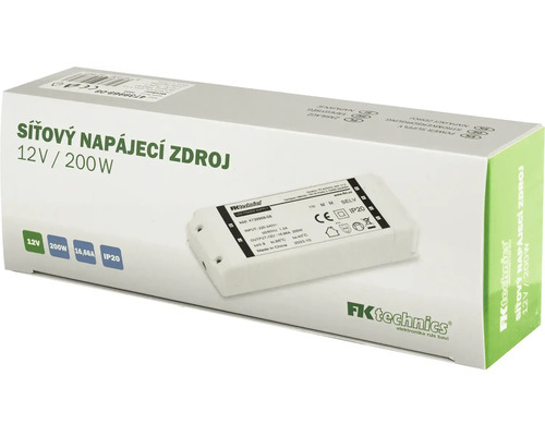 FK Technics sieťový zdroj 12 V / 200 W v balení