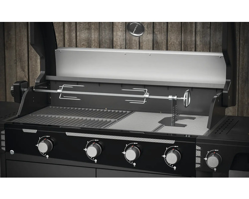 Plynový gril s otočným roštom