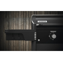 Logo Tenneker na grile na drevené uhlie s bočným stolíkom a ovládacím gombíkom