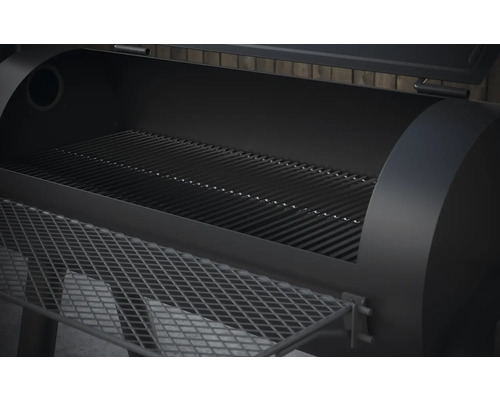 Otvorený gril s roštom a odkladacou plochou