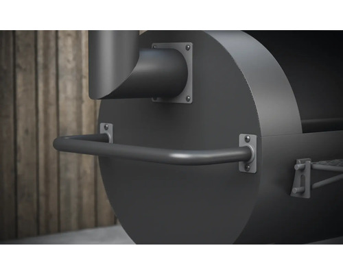 Detailný pohľad na gril s rukoväťou