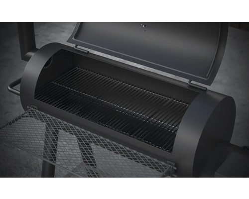 Otvorený gril na drevené uhlie s grilovacím roštom