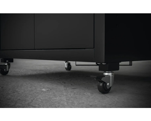 Mobilný prvok spodnej skrinky s kolieskami pre dielňu