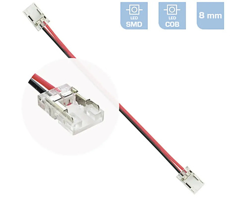 8 mm LED SMD COB konektor s káblom