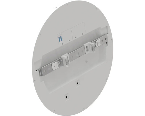 Okrúhle stropné svietidlo, pohľad zozadu s montážnou lištou