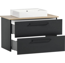 Skrinka pod umývadlo s dvomi zásuvkami a umývadlom na dosku