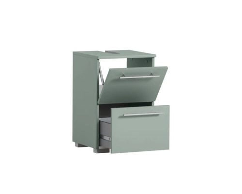 Skrinka pod umývadlo so zásuvkou a výklopnou priehradkou do kúpeľne