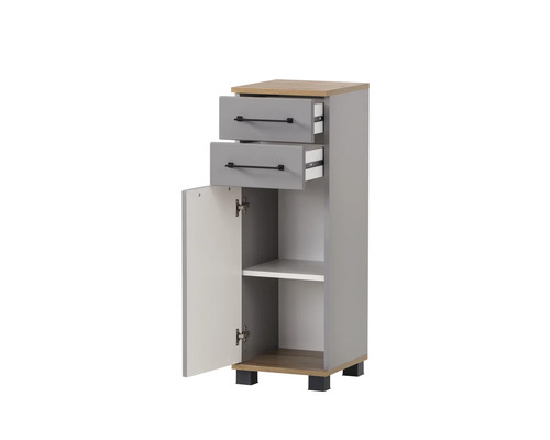 Spodná skrinka s dvomi zásuvkami a jednými dvierkami