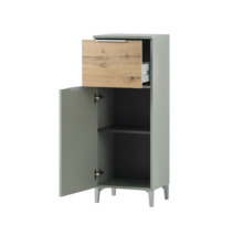 Kúpeľňová skrinka s dvierkami, zásuvkou a policami