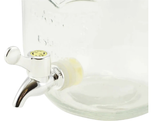 Sklenená nádoba s výtokovým kohútom