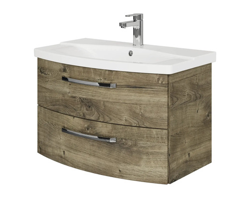 Skrinka pod umývadlo s dvomi zásuvkami a umývadlom