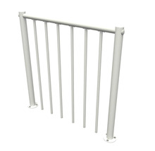 Kovové zábradlie na zabezpečenie pozemku