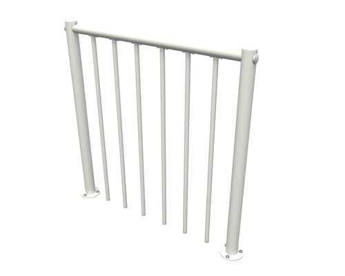 Kovové zábradlie na zabezpečenie pozemku