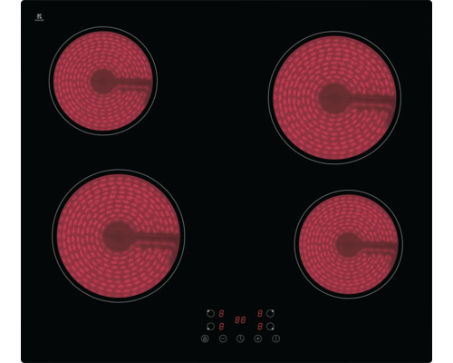 Sklokeramická varná doska so štyrmi varnými zónami