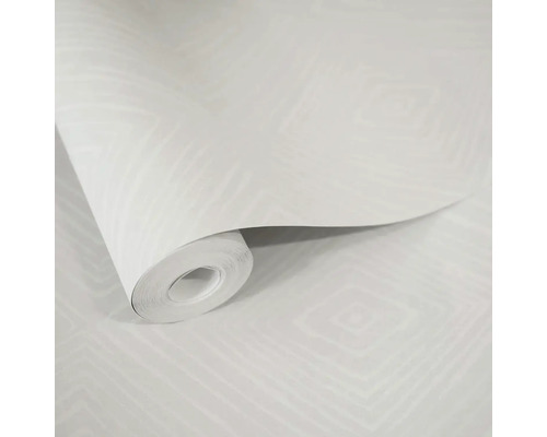 Rola bielej vliesovej tapety s geometrickým vzorom