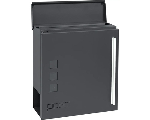 Poštová schránka s vyberateľnými dvierkami a priehľadným okienkom