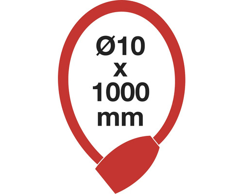 Symbol pre lankový zámok s rozmermi 10 x 1000 milimetrov