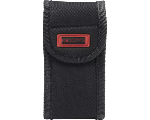 Čierna látková taška na náradie s logom spoločnosti