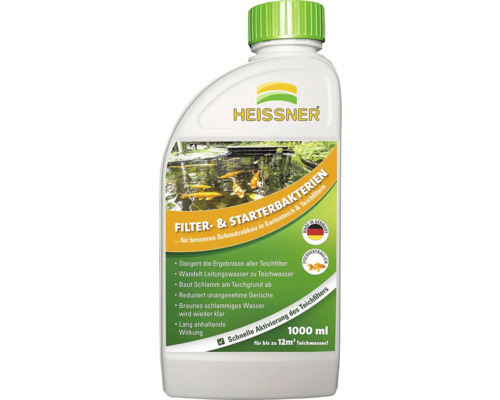Heissner Filter a štartovacie baktérie pre záhradné jazierka, 1000 ml