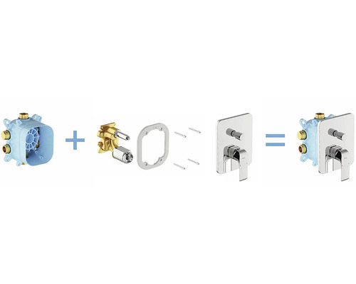 Inštalačná súprava podomietkovej batérie s montážnymi prvkami