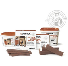 Sada obkladových pásikov Elabrick s penetráciou, lepiacou maltou a rohovými obkladovými pásikmi
