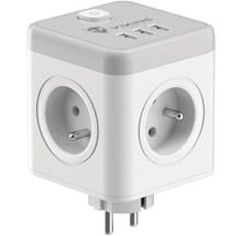 Kocková zásuvková lišta s USB portami
