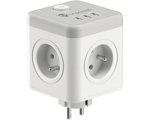 Kocková zásuvková lišta s USB portami