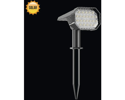 Solárny LED reflektor pre záhradné osvetlenie