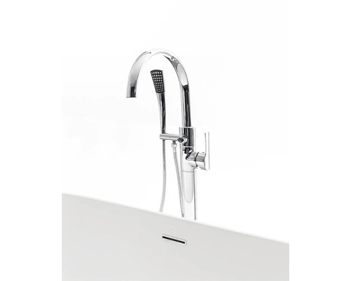 Voľne stojaca vaňová batéria s ručnou sprchou