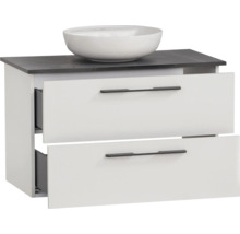 Skrinka pod umývadlo s dvoma zásuvkami a umývadlom na dosku