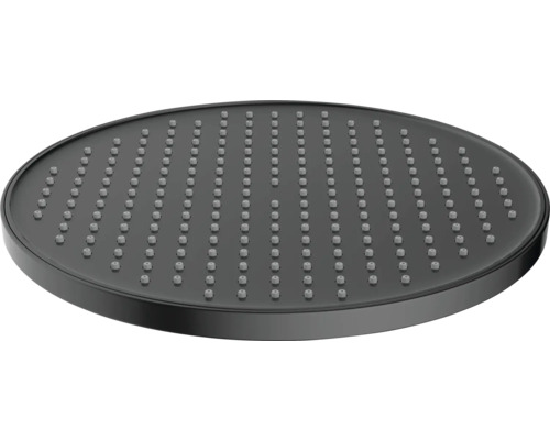 Okrúhla sprchová hlavica s mnohými tryskami.