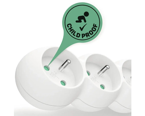 Predlžovací kábel s detskou poistkou