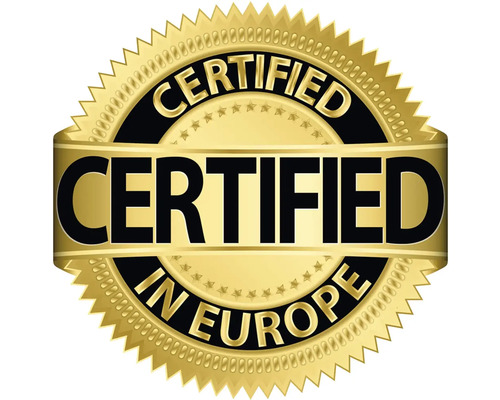 Certifikované v Európe pečať
