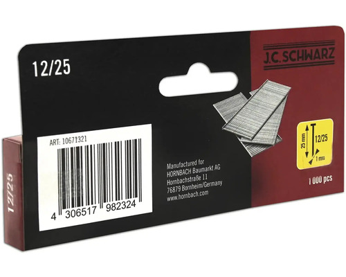 Sponky J.C. Schwarz 12/25, 1000 kusov