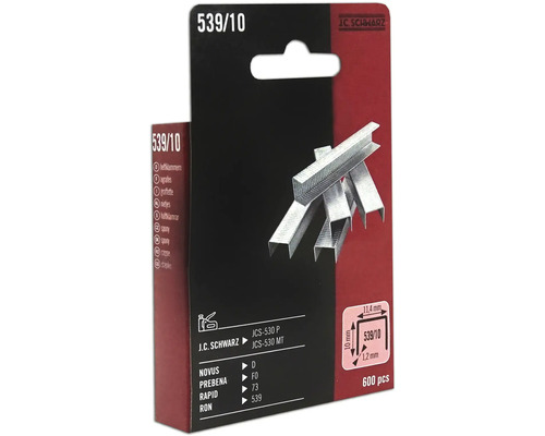 Sponky J C Schwarz 539/10, 600 kusov