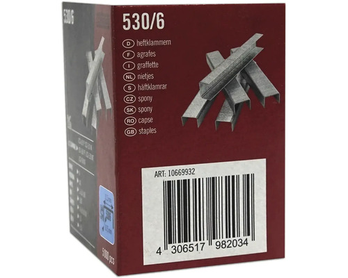 Balenie zošívacích sponiek 530/6