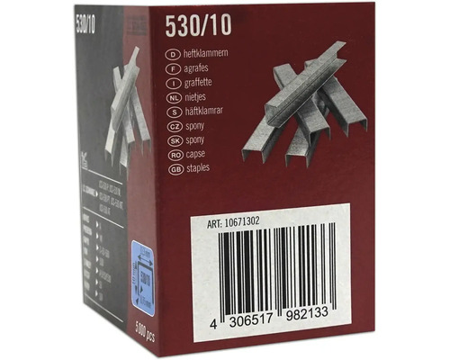 Drôtené sponky typ 530/10