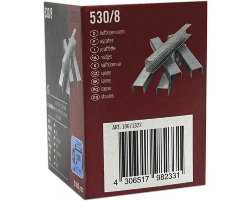Balenie zošívacích sponiek 530/8