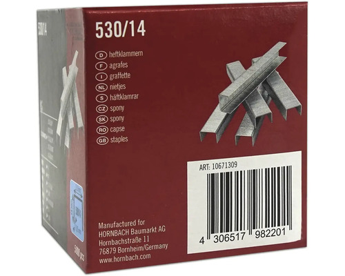 Balenie zošívacích sponiek typ 530/14