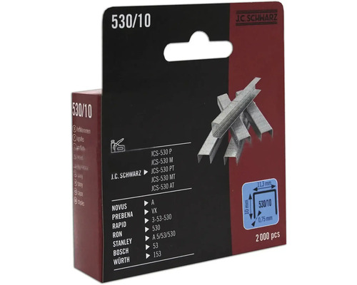 Sponky J C Schwarz typ 530/10, balenie