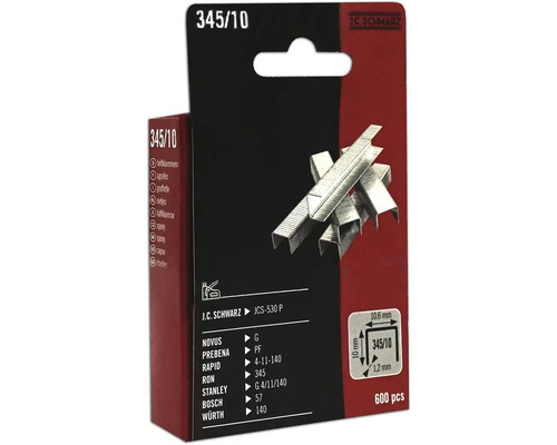 Balenie zošívacích sponiek typ 345/10, 600 kusov