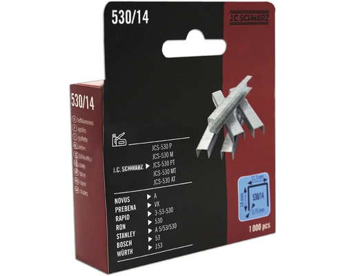 Sponky J.C. Schwarz 530/14, 1000 kusov