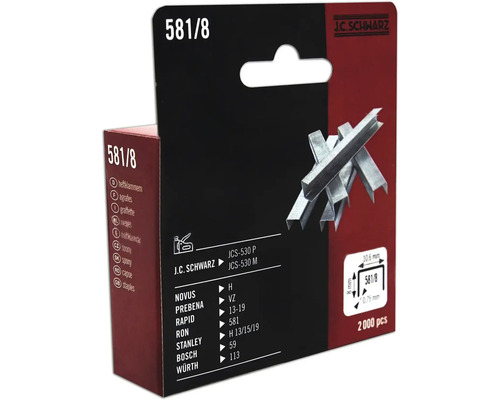 Sponky J.C. Schwarz typ 581/8, 2000 kusov