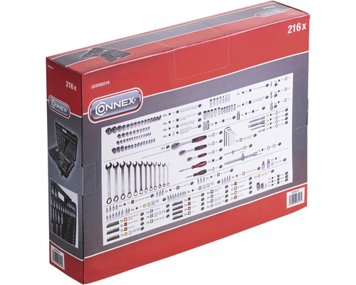 Sada náradia Onnex, 216-dielna, balené