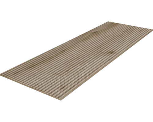 Drevená terasová doska s ryhovaným povrchom