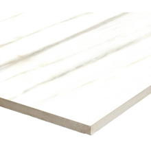 Dlažba Obklad imitácia mramoru LUCCA Bianco Gold mat 120x120 cm